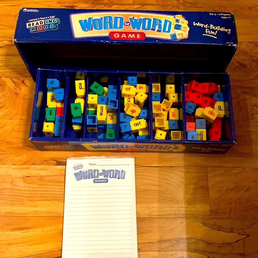 Learning Resources Word for Word speech therapy reading rods game set ages 7+